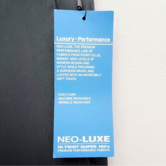 Perry Ellis Portfolio Navy Luxe Dress Pants NWT Mens’ 38x30 - Picture 10 of 10